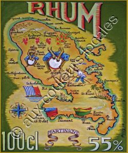 etiquette carte rhum