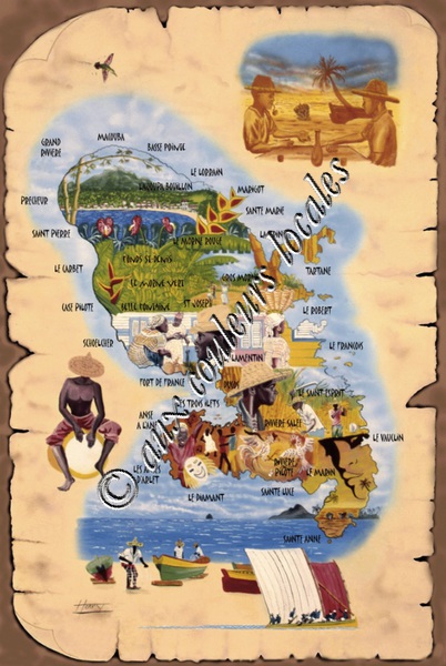 carte de la martinique